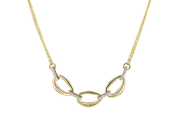 14K Two-Tone Diamond Necklace