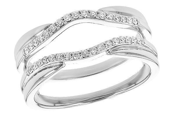14K White Gold Diamond Ring Enhancer