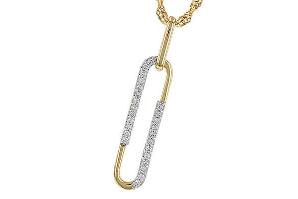 14K Two-Tone Diamond Necklace