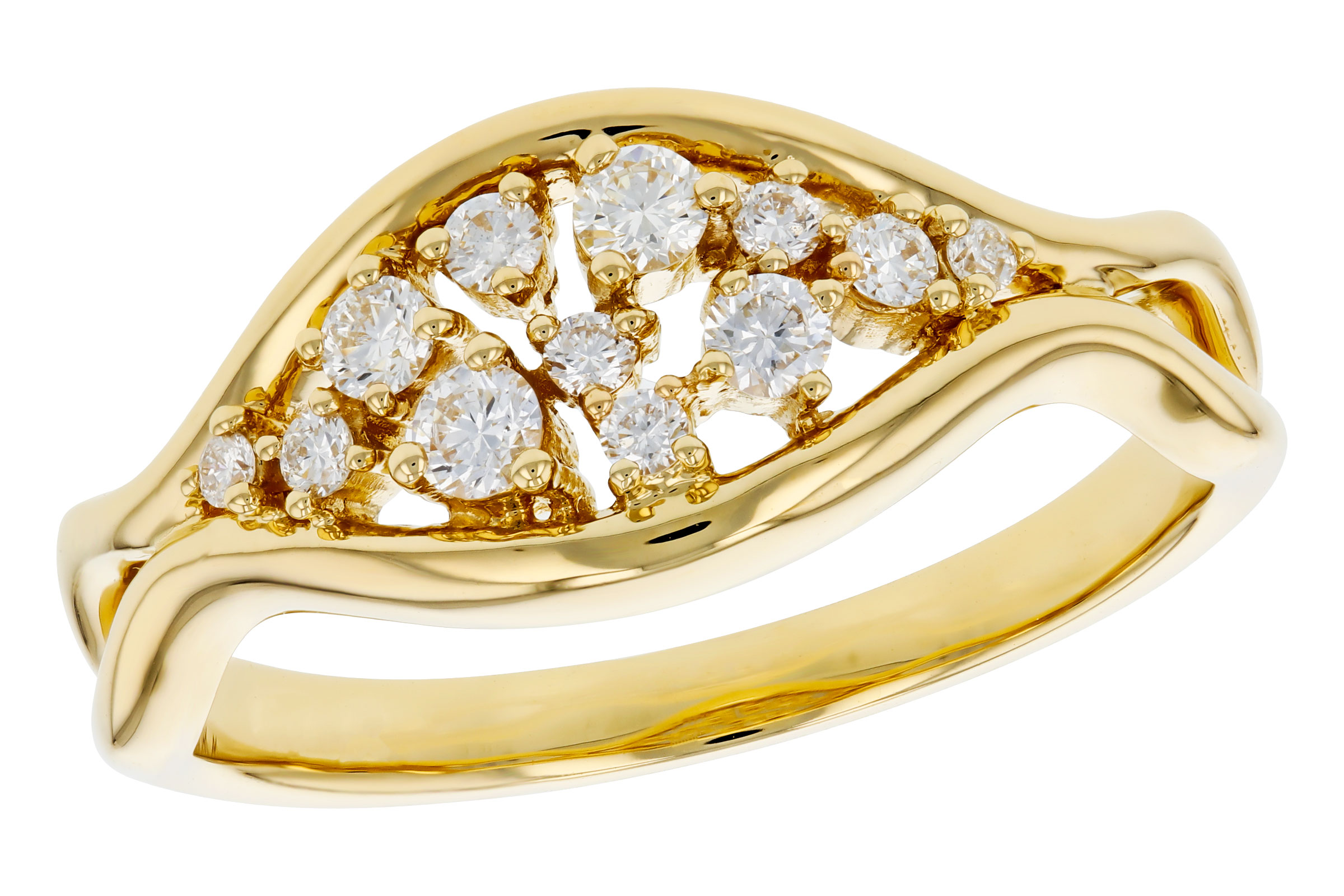 14K Yellow Gold Diamond Ring