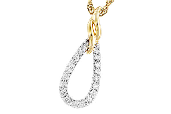14K Two-Tone Diamond Necklace