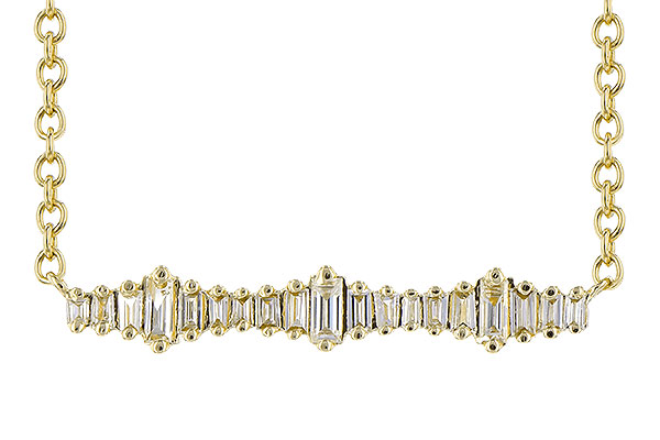 14K Yellow Gold Diamond Necklace