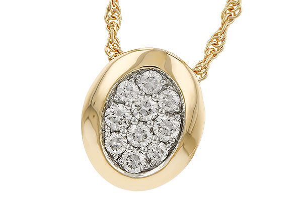 14K Yellow Gold Diamond Necklace