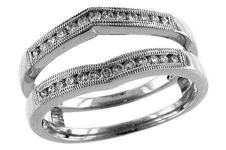 14K White Gold Diamond Ring Enhancer