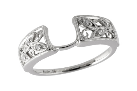 14K White Gold Diamond Ring Enhancer
