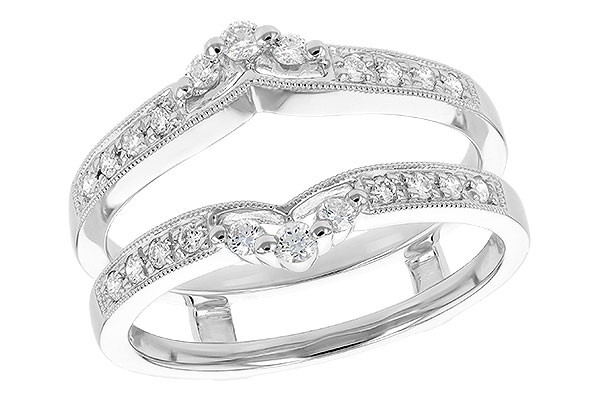 14K White Gold Diamond Ring Enhancer
