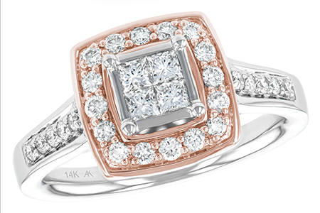 14K Two-Tone Diamond Ring