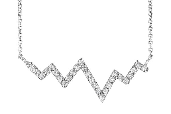 14K White Gold Diamond Necklace
