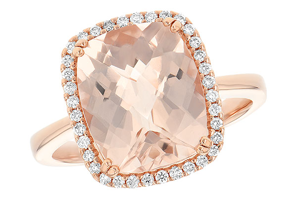 14K Rose Gold Morganite Ring