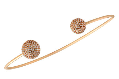 14K Rose Gold Diamond Bracelet