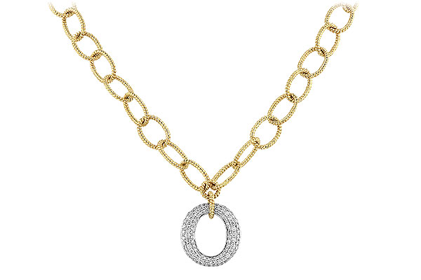 14K Two-Tone Diamond Necklace