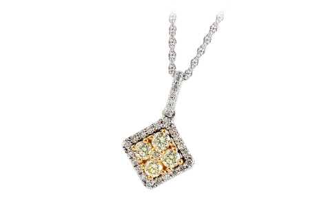 14K Two-Tone Diamond Necklace