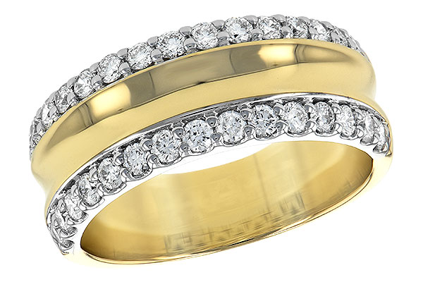 14K Two-Tone Diamond Anniversary Band
