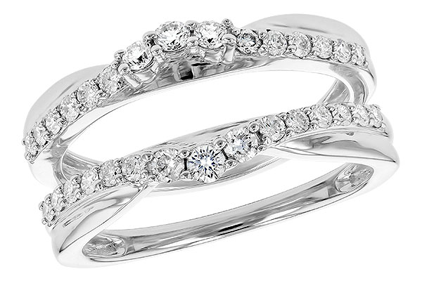 14K White Gold Diamond Ring Enhancer