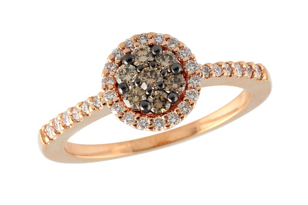 14K Rose Gold Diamond Ring