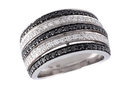 14K White Gold Diamond Anniversary Band