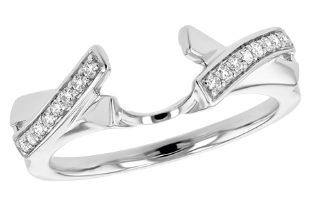 14K White Gold Diamond Ring Enhancer