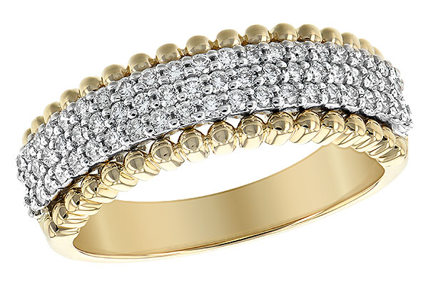 14K Two-Tone Diamond Anniversary Band