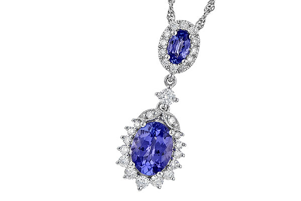14K White Gold Tanzanite Necklace