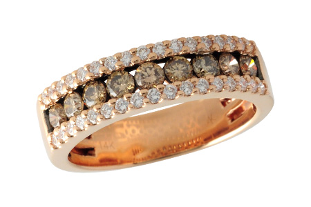 14K Rose Gold Diamond Anniversary Band