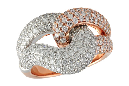 14K Two-Tone Diamond Ring