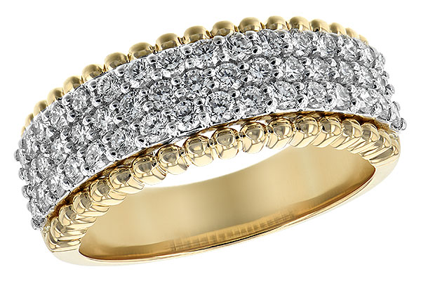 14K Two-Tone Diamond Anniversary Band