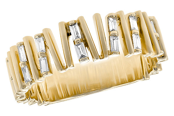 14K Yellow Gold Diamond Anniversary Band