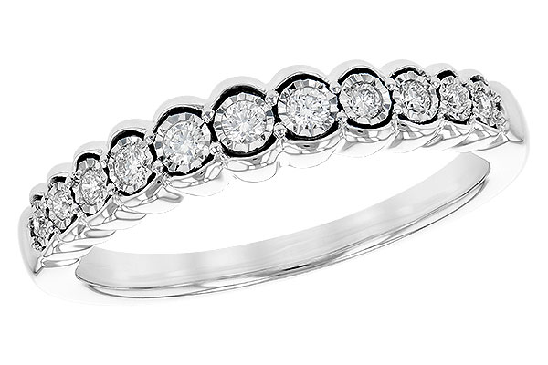 14K White Gold Diamond Anniversary Band