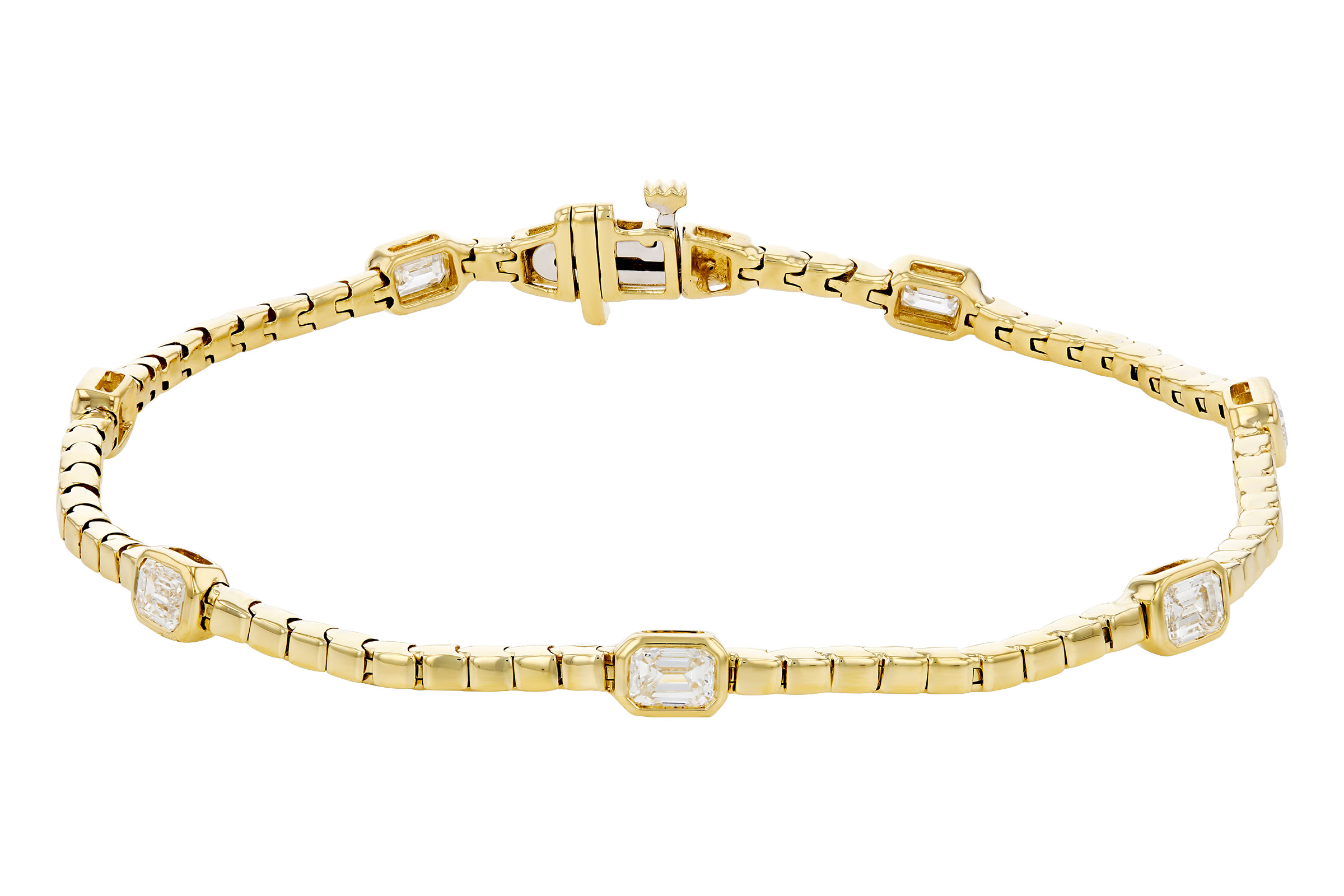 14K Yellow Gold Diamond Bracelet