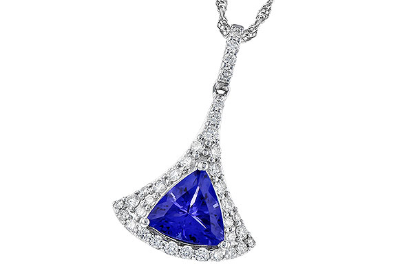 14K White Gold Tanzanite Necklace