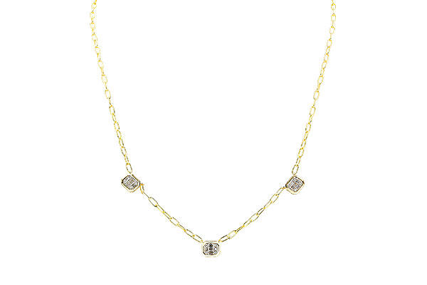 14K Yellow Gold Diamond Necklace