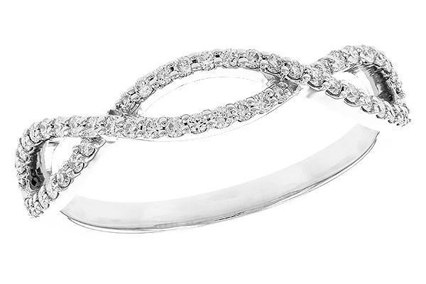 14K White Gold Diamond Anniversary Band