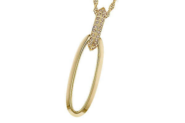 14K Yellow Gold Diamond Necklace