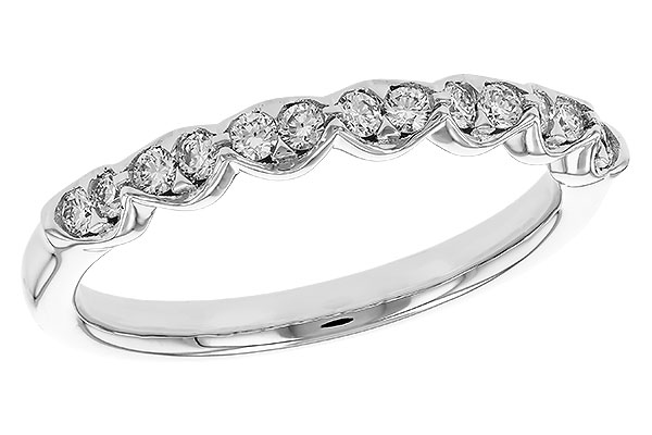 14K White Gold Diamond Anniversary Band