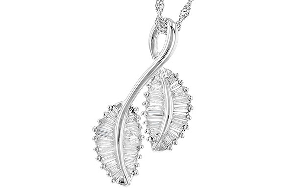 14K White Gold Diamond Necklace