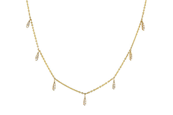 14K Yellow Gold Diamond Necklace
