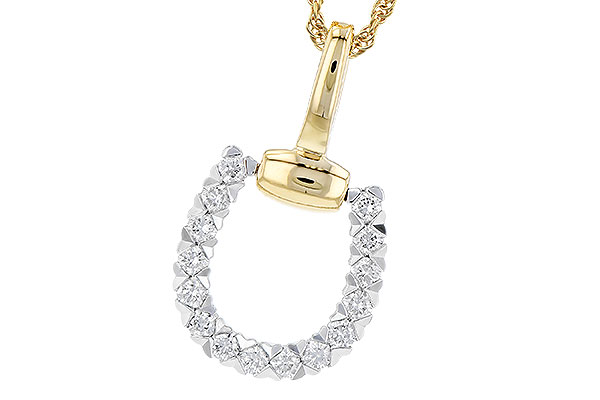 14K Two-Tone Diamond Necklace