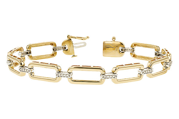 14K Two-Tone Diamond Bracelet