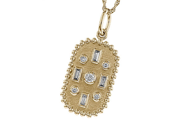 14K Yellow Gold Diamond Necklace