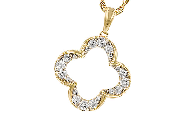 14K Yellow Gold Diamond Necklace