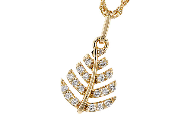 14K Yellow Gold Diamond Necklace