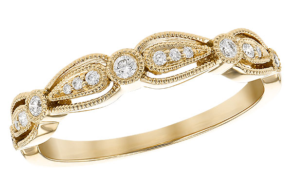 14K Yellow Gold Diamond Anniversary Band
