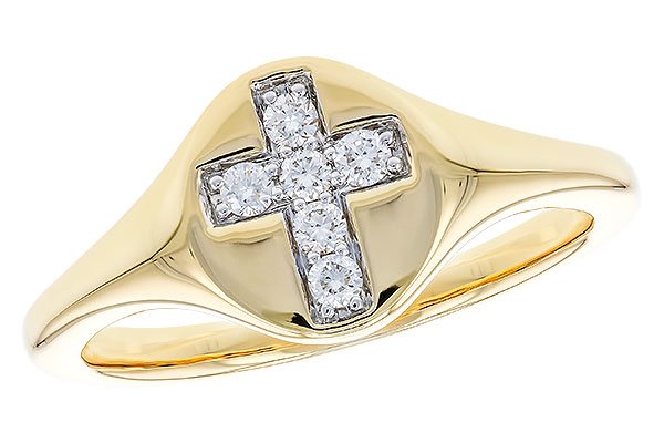 14K Yellow Gold Diamond Ring