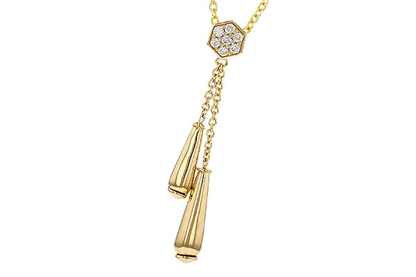 14K Yellow Gold Diamond Necklace