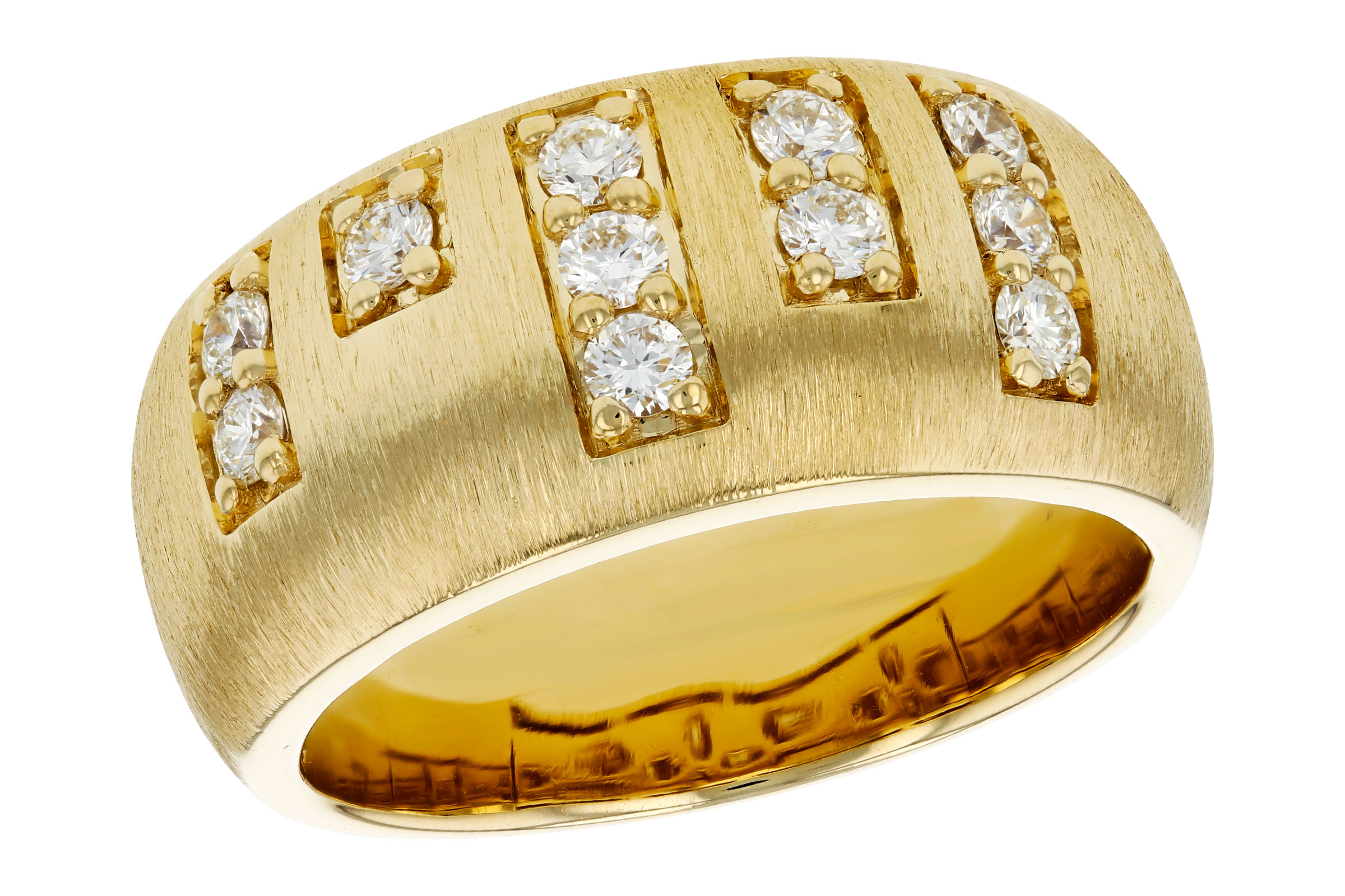14K Yellow Gold Diamond Anniversary Band