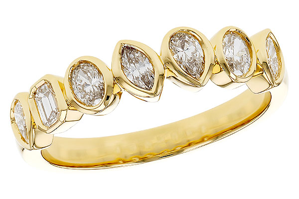 14K Yellow Gold Diamond Anniversary Band