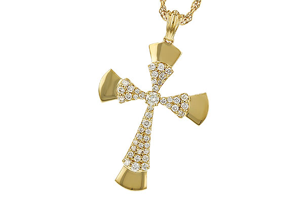 14K Yellow Gold Diamond Necklace