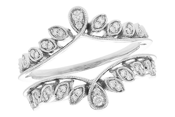 14K White Gold Diamond Ring Enhancer