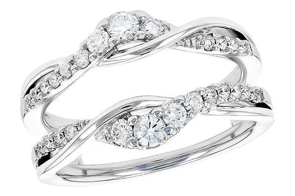 14K White Gold Diamond Ring Enhancer