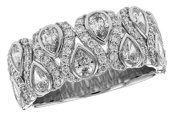 14K White Gold Diamond Anniversary Band